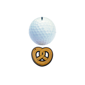 clubtags Golf Ballmarker aus Metall Bretzel