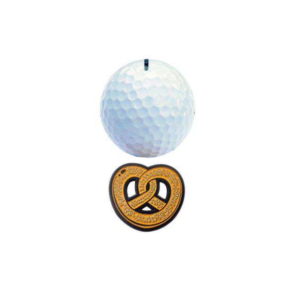 clubtags Golf Ballmarker aus Metall Bretzel