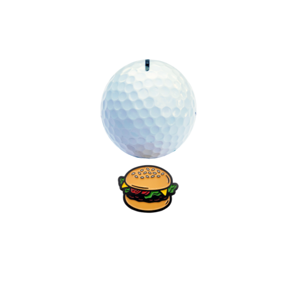 clubtags Golf Ballmarker aus Metall Burger