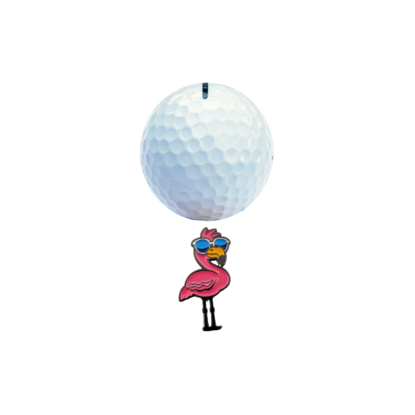 clubtags Flamingo Golf Ballmarker Metall